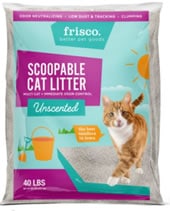 Frisco Multi-Cat Unscented Clumping Clay Cat Litter